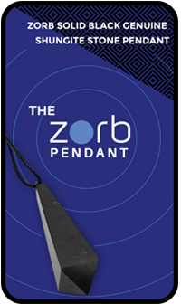 The Zorb Shungite Black Stone “Pendulum Style" Pendant - Flash Sale Price $39.95 (Retail $59.95)