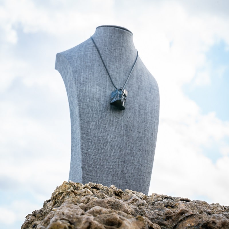 Elite Noble Shungite Necklace (93-98% Purity) - $69.95 - Call for large Shungite Items and availability (904) 444-2345