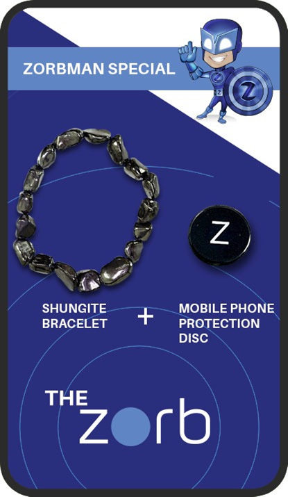 2-Piece Combo Set - Shungite Bracelet and the Zorb - Sale Price $89.95 (retail $119.95)